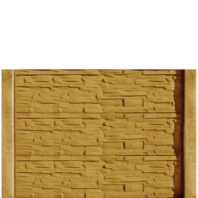Gard beton Industrial Viking cu st&acirc;lpi simpli 1,5 m