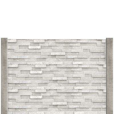Gard beton modern Keen 1,5 m cu stâlpi simpli
