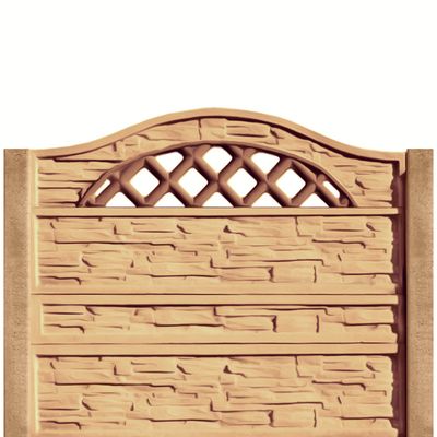Gard beton Normand 1 cu stâlpi simpli 1,75 m