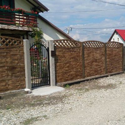 Gard beton Saxon 1 stâlpi simpli 1,6 m