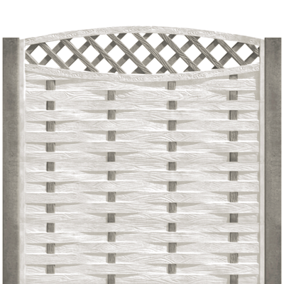 Gard beton Saxon 1 cu stâlpi simpli 2,1 m