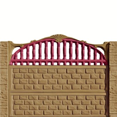 Gard beton Spartan 1 stâlpi cu model piatră 1,6 m
