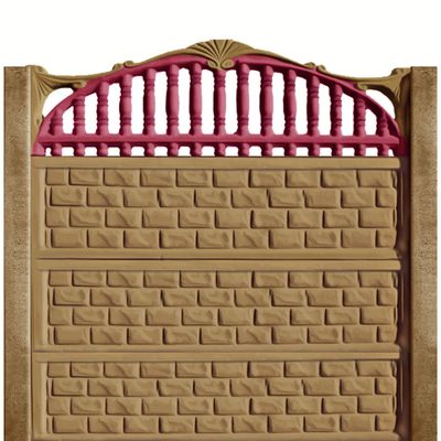 Gard beton Spartan 1 stâlpi simpli 2,1 m