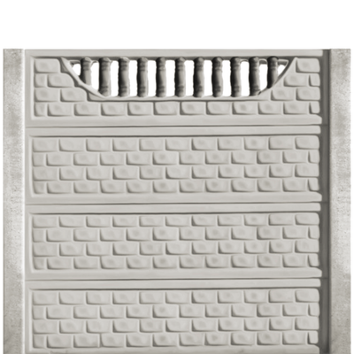 Gard beton Troian 6 cu stâlpi simpli 2 m