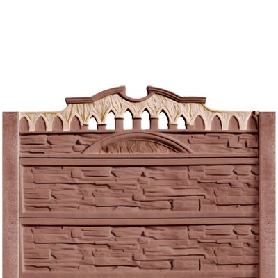 Gard beton Victorian 1 cu st&acirc;lpi simpli 1,6 m