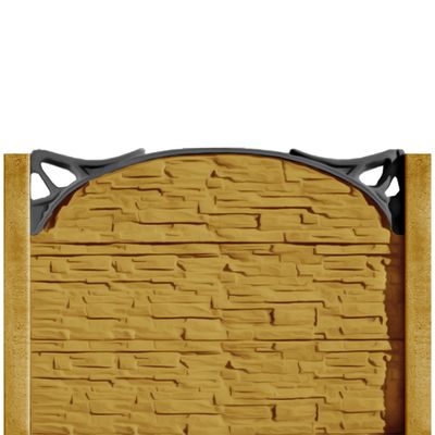 Gard beton Viking 1 cu stâlpi simpli 1,5 m