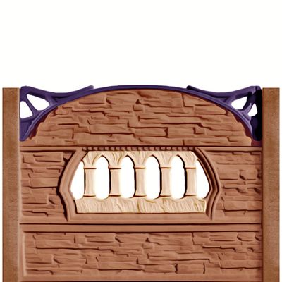 Gard beton Viking 2 cu stâlpi simpli 1,6 m