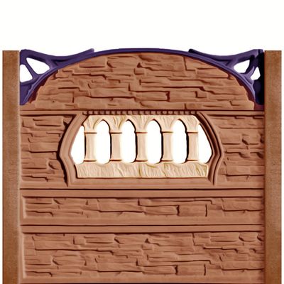 Gard beton Viking 2 cu stâlpi simpli 1,85 m