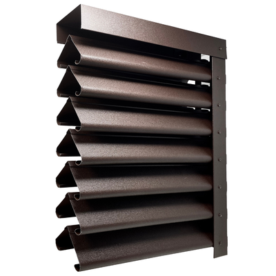 Gard jaluzea Petras, 2x2,01 m (L x h), Mat, Lucios, (RAL 8019) Maro espresso