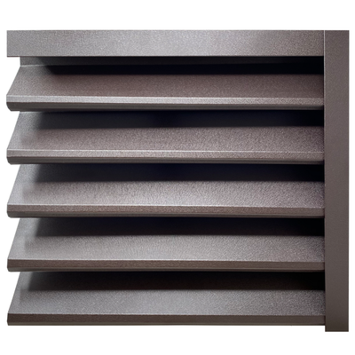 Gard jaluzea Sundra, 2x1,5 m (L x h), Mat, Lucios, (RAL 8019) Maro espresso