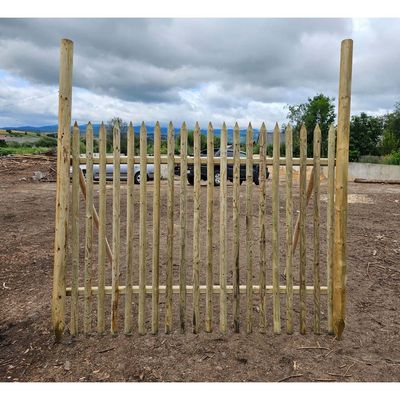 Gard lemn tratat semirotund tip panou 2,5x1,85 m