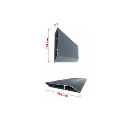 Panou gard aluminiu tip jaluzea Baldur 2000 x 1500 mm Gri antracit RAL 7016