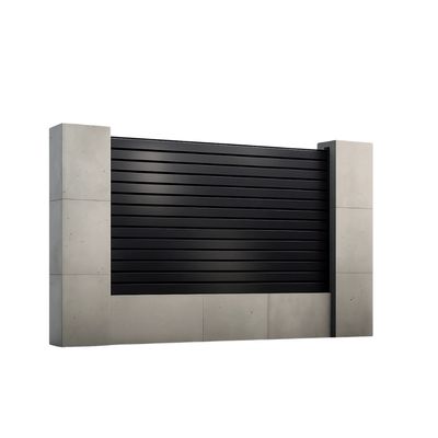 Panou gard aluminiu tip jaluzea Deluxe Line 2500 x 1800 mm Gri antracit RAL 7016