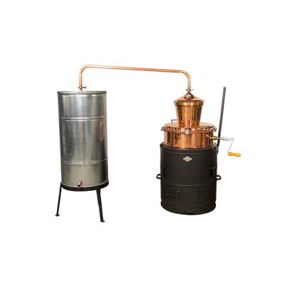 Cazan țuică 80 L Agent, basculant cu amestecător manual + vas răcire + Cadou Accesorii
