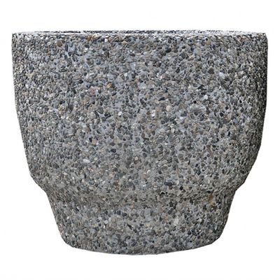 Ghiveci flori stradal Lapis conic, Gri