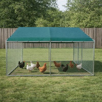 Țarc găini profesional Grana din oțel, 3x4 m