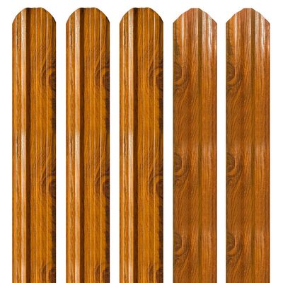 Șipcă metalică gard Lucius 0,5 mm x 11,5 cm Stejar multi-gloss + CADOU Șuruburi 1.9 m