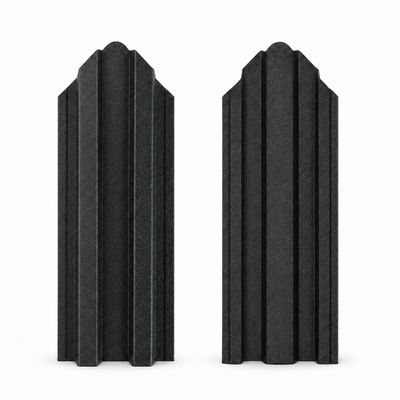 Șipcă metalică Zefra, 0,45 mm x 9,3 cm, Gri antracit mat vopsită pe ambele părți, 1,3 m