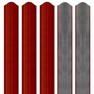 Șipcă metalică 2,5D Ronin 0,45 mm x 10 cm Roșu lucios (RAL 3011) 2 m