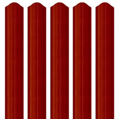 Șipcă metalică 2,5D Ronin 0,45 mm x 10 cm Roșu lucios (RAL 3011) vopsită pe ambele părți 1.7 m
