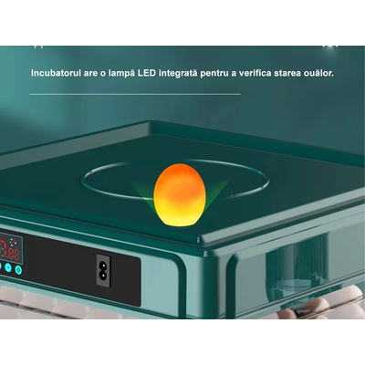 Incubator ouă automat profesional, 70 ouă, verde Incubator ouă automat profesional, 70 ouă, verde