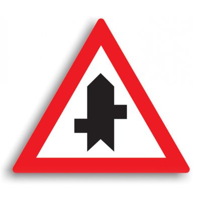 Indicator de avertizare - Intersecție cu drum fără prioritate 90 cm