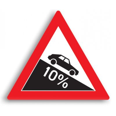 Indicator de avertizare - Urcare / Coborâre periculoasă 70 cm