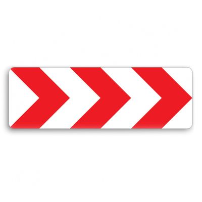 Indicator de avertizare - Curbă deosebit de periculoasă 150 x 50 cm