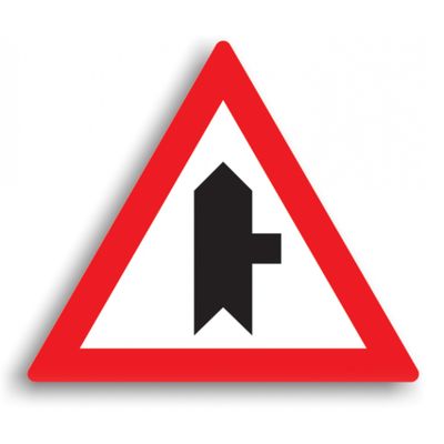 Indicator de avertizare - Intersecție cu drum fără prioritate 90 cm