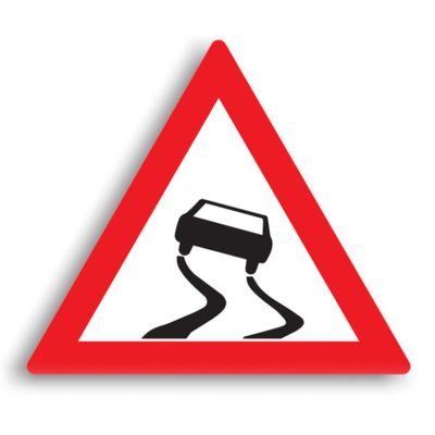 Indicator de avertizare - Drum lunecos 90 cm
