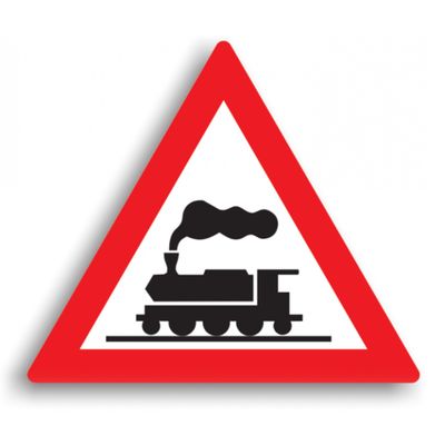 Indicator de avertizare - Trecere la nivel cu o cale ferată fără bariere 70 cm