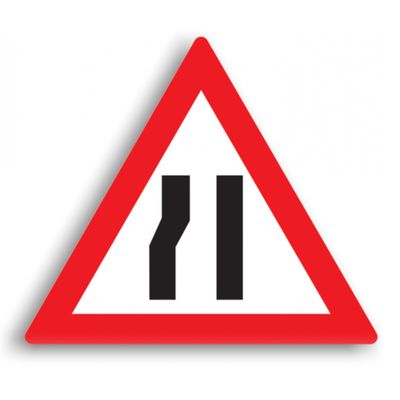 Indicator de avertizare - Drum îngustat 90 cm