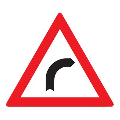 Indicator de avertizare - Curbă la stânga / dreapta 90 cm