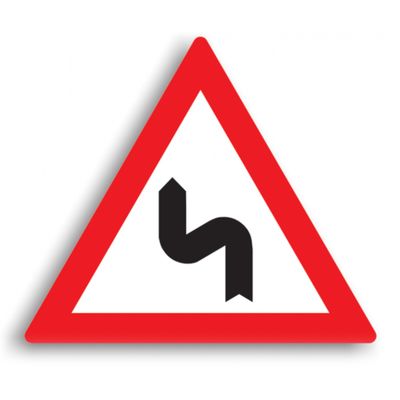 Indicator de avertizare - Curbă dublă 90 cm