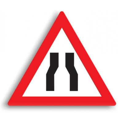 Indicator de avertizare - Drum îngustat 90 cm