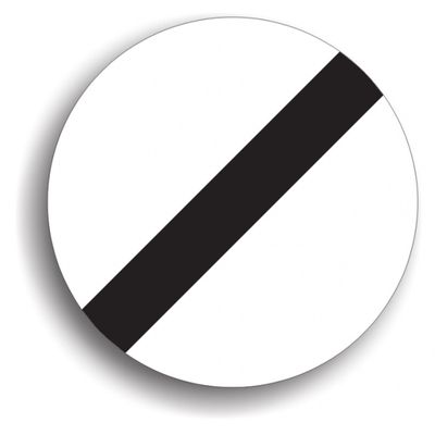 Indicator de reglementare - Sfârșitul tuturor restricțiilor 80 cm
