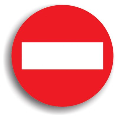 Indicator de reglementare - Accesul interzis 80 cm