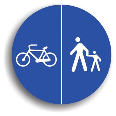 Indicator de reglementare - Delimitare piste pentru pietoni și biciclete 60 cm
