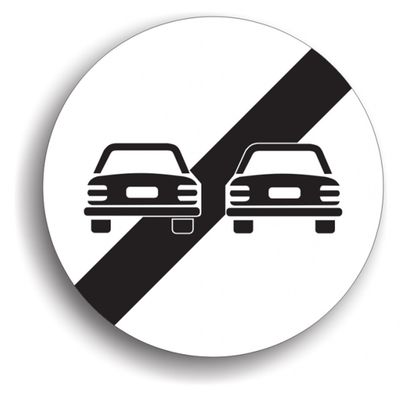 Indicator de reglementare - Sfârșitul interzicerii de a depăși 80 cm
