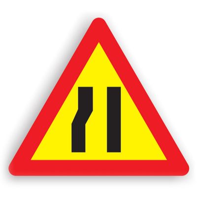 Indicator de semnalizare a lucrărilor - Drum îngustat 90 cm
