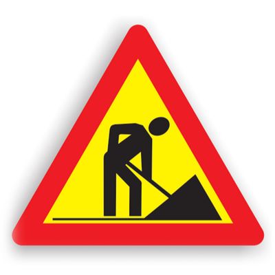 Indicator de semnalizare a lucrărilor - Lucrări 90 cm