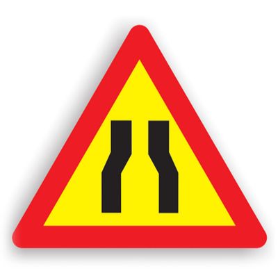 Indicator de semnalizare a lucrărilor - Drum îngustat 90 cm
