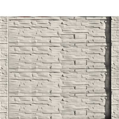 Gard beton Industrial Viking stâlpi cu model piatră 2 m