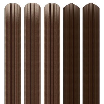 Șipcă metalică gard Lucius 0,45 mm x 11,5 cm Maro mat (RAL 8017) + CADOU Șuruburi 1.7 m