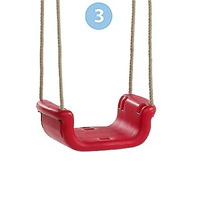 Leagăn baby din plastic 3 In1 Roșu Albastru Galben
