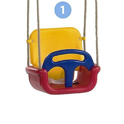 Leagăn baby din plastic 3 In1 Roșu Albastru Galben
