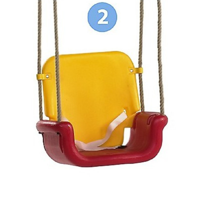 Leagăn baby din plastic 3 In1 Roșu Albastru Galben