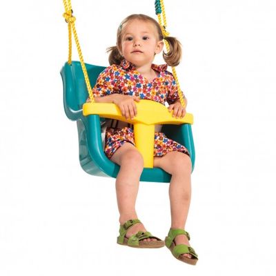 Leagăn baby din plastic Galben - Turcoaz
