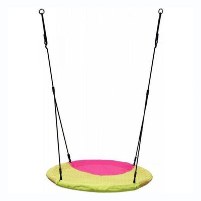 Leagăn cuib copii din pânză Verde + Magenta