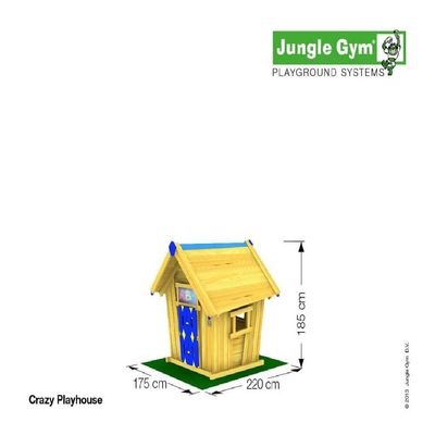 Loc de joacă Jungle Gym - Crazy cu căsuță